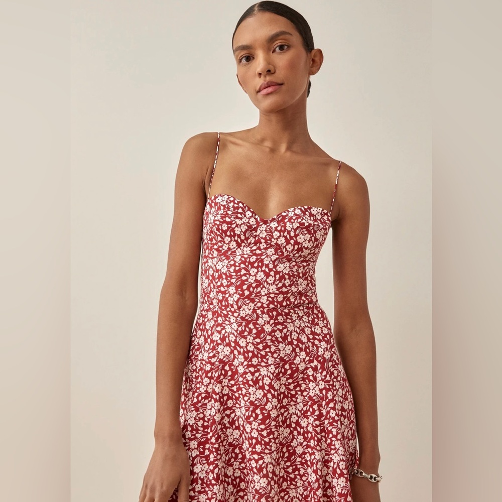 Reformation mini Saskia dress